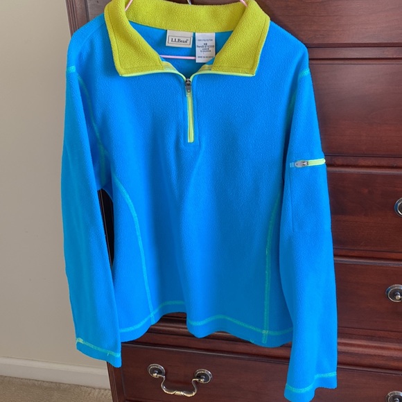 LL Bean poly quarter zip fleece - girls S/8 - Picture 6 of 9